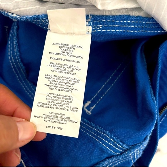 DICKIES Women's Royal Blue Size 15/32 Carpenter Relaxed Fit Utility Pant NWT - Picture 7 of 8